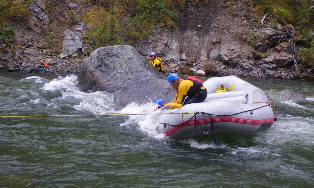 River rescue skill are a core part of the curriculum